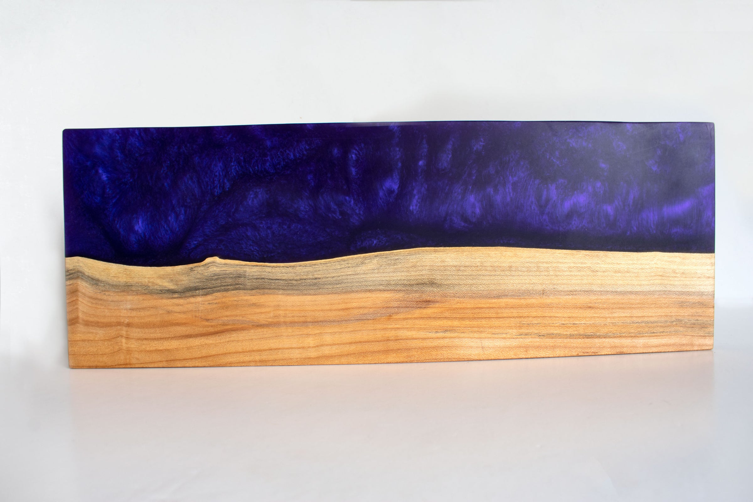 Purple Haze resin and maple charcuterie board