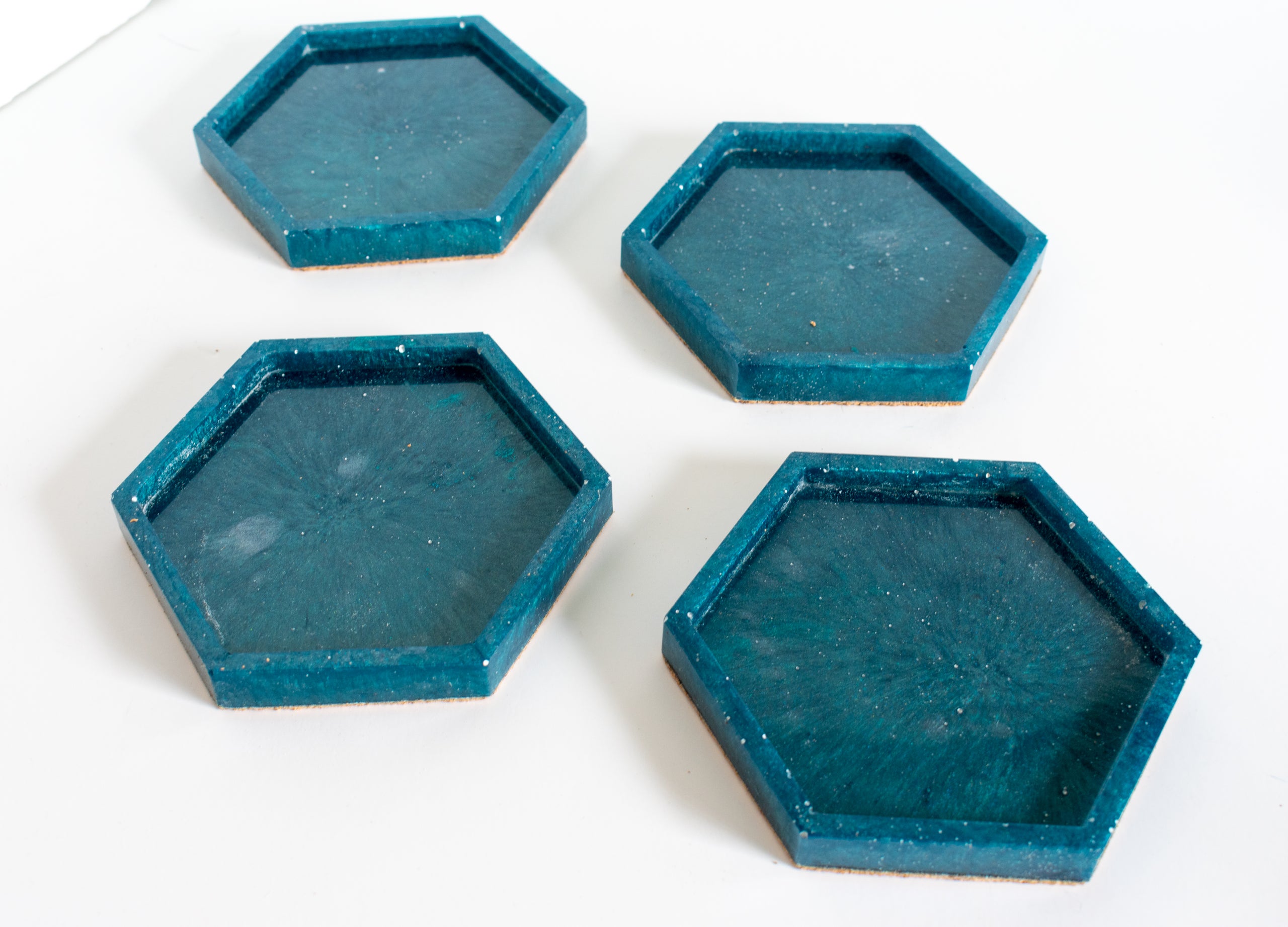 Blue Green Swirl Resin Wood Coaster – Handwork Ithaca's Artist Cooperative